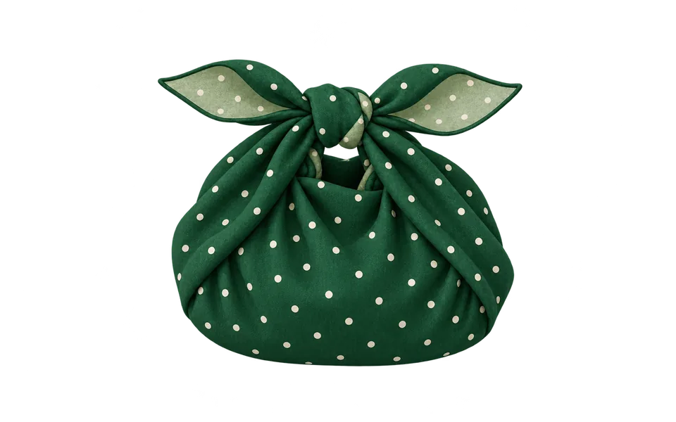 Tie the free corners above the gift.
