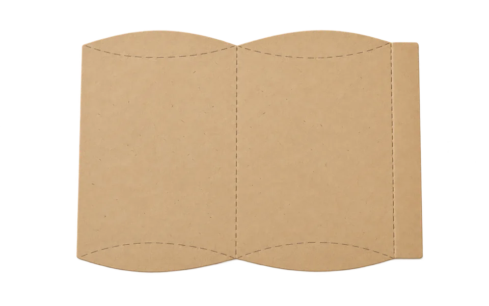Cut an outward arc and score an inward arc at each end.