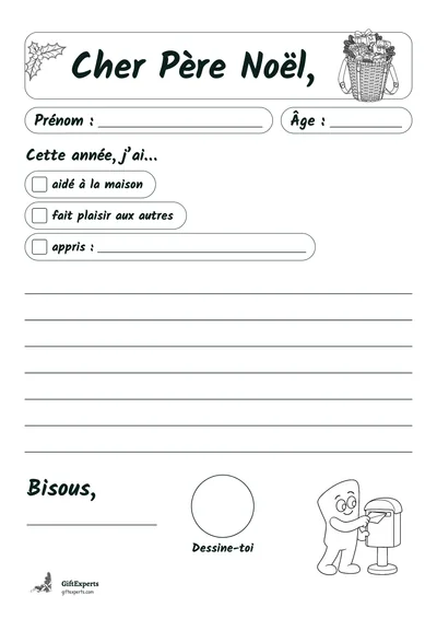 Lettre en traits noirs