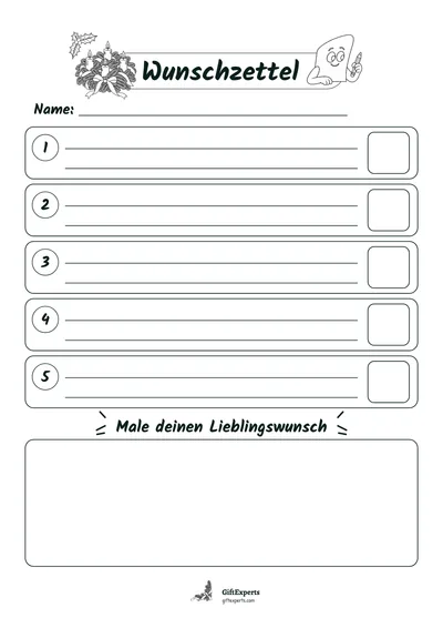 Liste, schwarze Linien