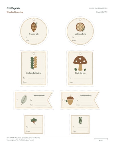 Woodland Gathering: natural and kraft