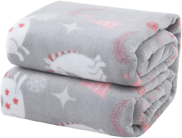 Bedsure Unicorn Flannel Fleece Blanket