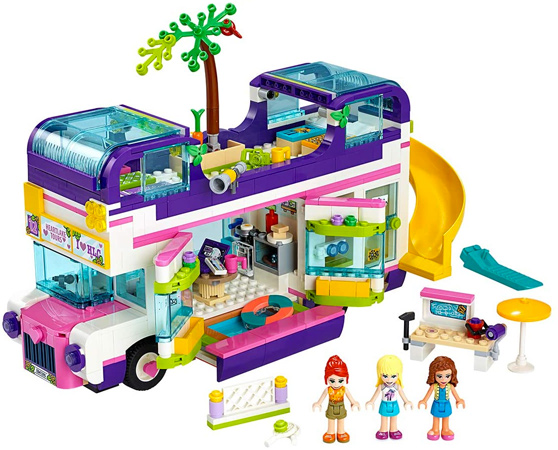 Lego Friends Bus Toy with Swimming Pool and Slide