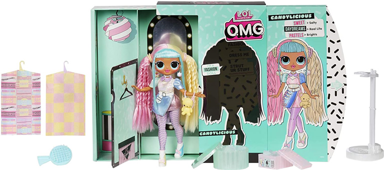 L.O.L. Surprise! O.M.G. Miss Candylicious Fashion Doll with 20 Surprises