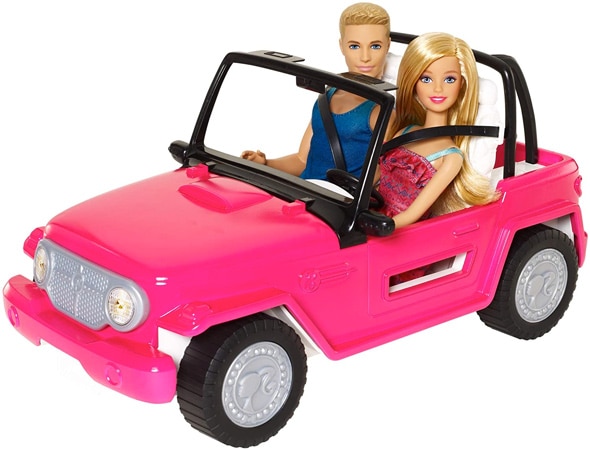Barbie Beach Cruiser with Barbie and Ken Dolls