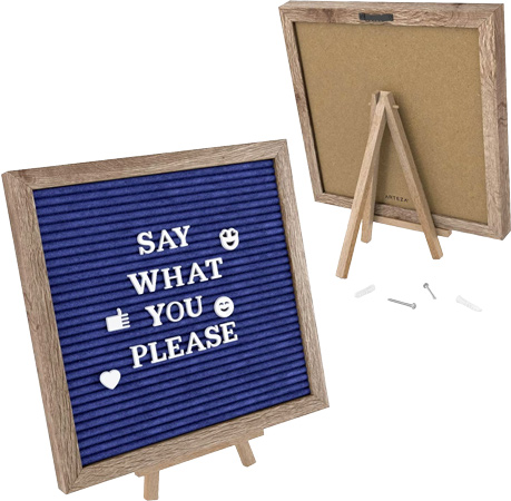 Grey Felt Letter Board Set