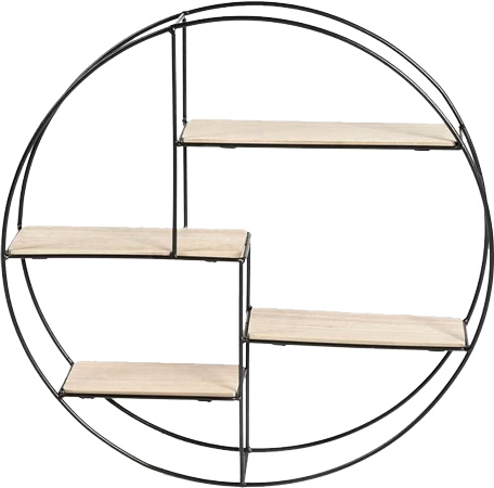 Lifa Living Round Wall Shelf Unit