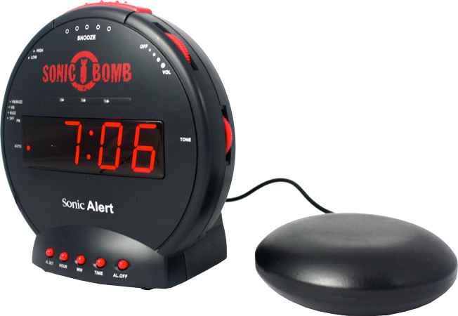 Sonic Bomb Extra Loud Alarm Clock with Bed Shaker