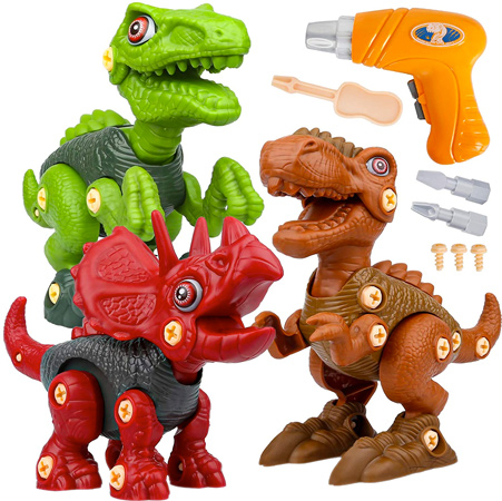 Vanplay Take Apart Dinosaur Toy with Electric Drill