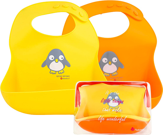 NatureBond Silicone Baby Bibs