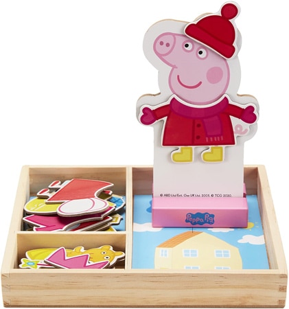 Peppa Pig Magnetic Wood Dress-Up Puzzle
