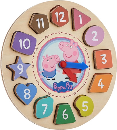Peppa Pig Shape Sorter Clock Puzzle