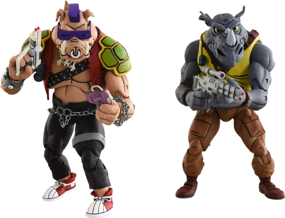 Ninja Turtles Bebop and Rocksteady Action Figures