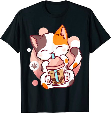 Bubble Tea Cat T-shirt