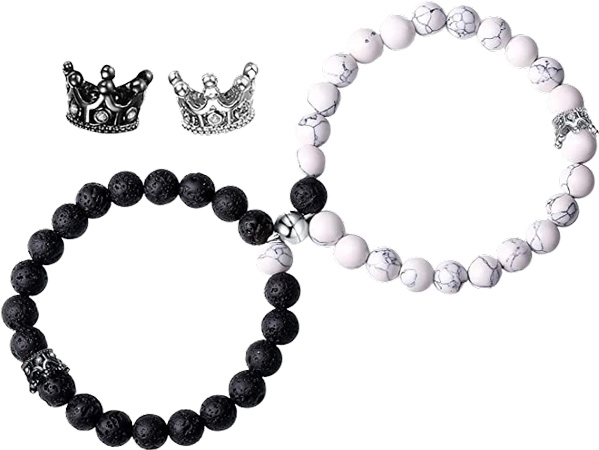 Couples Lava Rock Bracelets