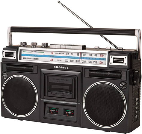 Crosley Retro Bluetooth Boombox Cassette Player