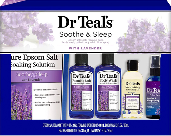 Dr. Teal's Lavender Soothe & Sleep Full Regimen 5-piece Gift Set