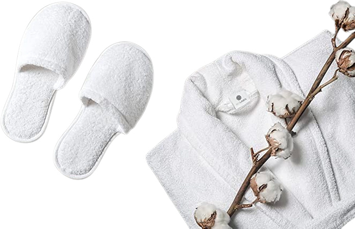 Luxury Bathrobe with Slippers