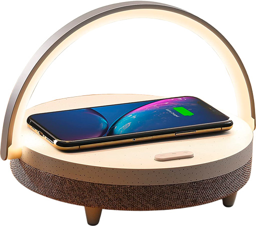 Music Bedside Lamp with Charger