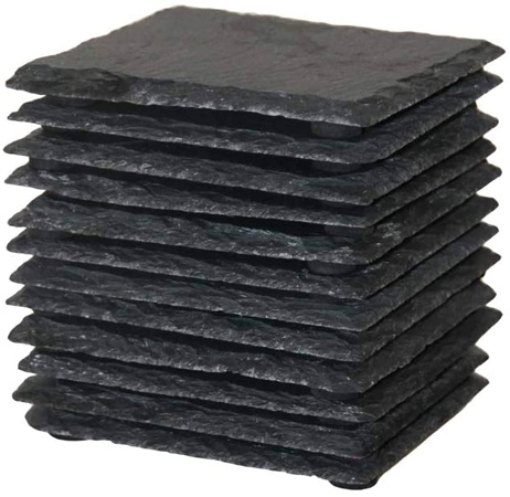 Black Slate Coasters