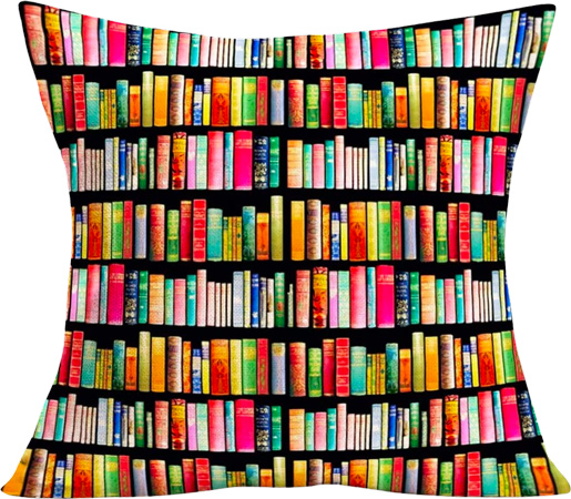 Bookshelf Throw Pillow