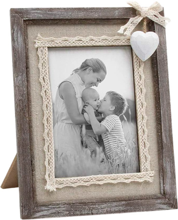 Distressed Wooden Photo Frame