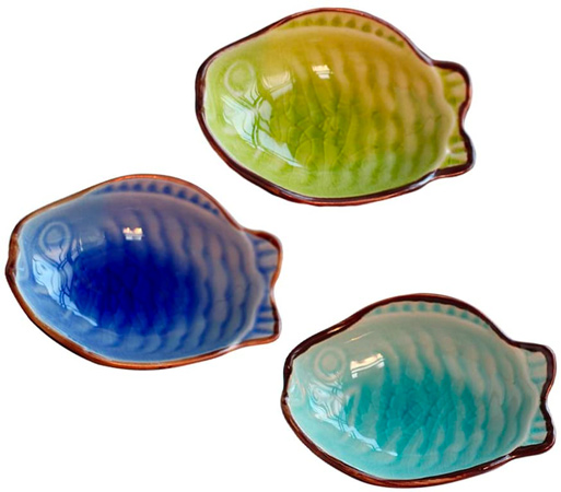 Fish Shaped Ceramic Dishes