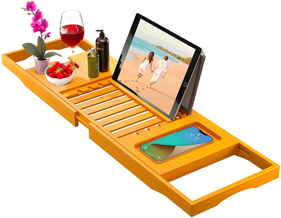 Natural Bamboo Bath Tray