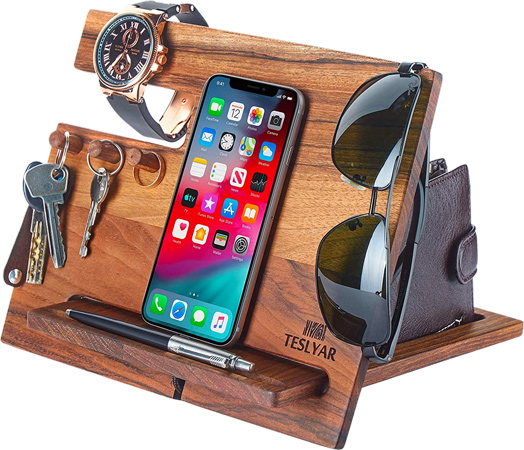 Wooden Phone Docking Station