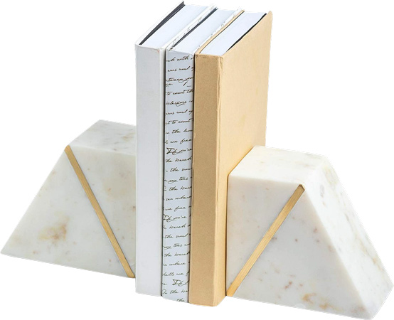 Classic Marble Bookends