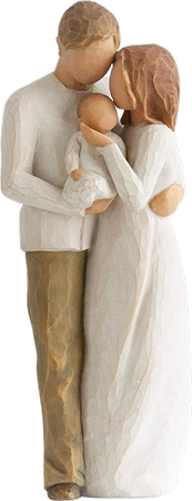 Couple and Baby Figurine