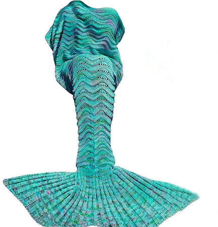 Crochet Mermaid Tail Blanket