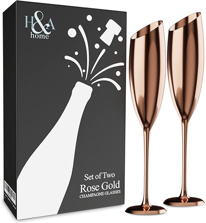 Gold Champagne Flutes