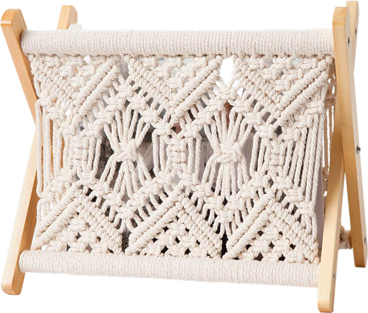 Macrame Magazine Rack