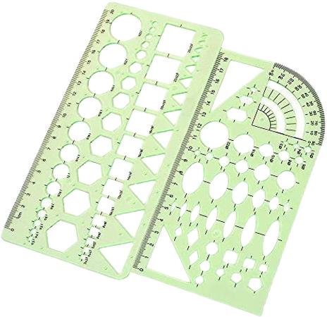 Plastic Geometric Rulers