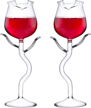 Rose Wine Glasses