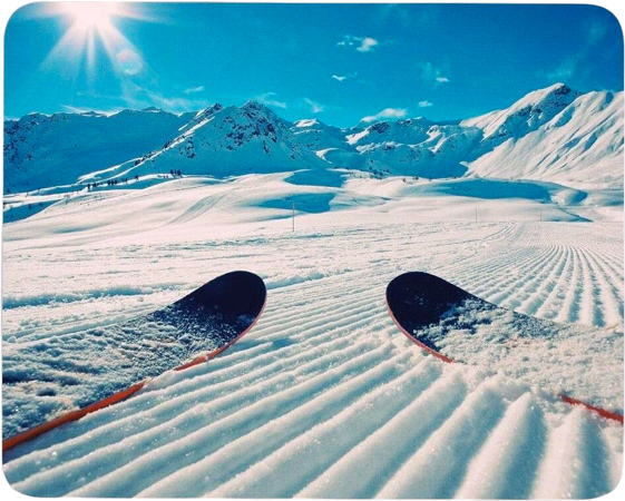 Skiing Mouse Mat