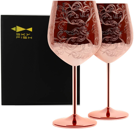 Copper Wine Goblets