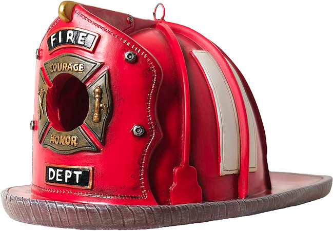 Fire Helmet Bird House