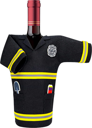 Firefighter Wine Bottle Cover