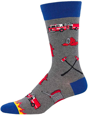 Novelty Firefighter Socks