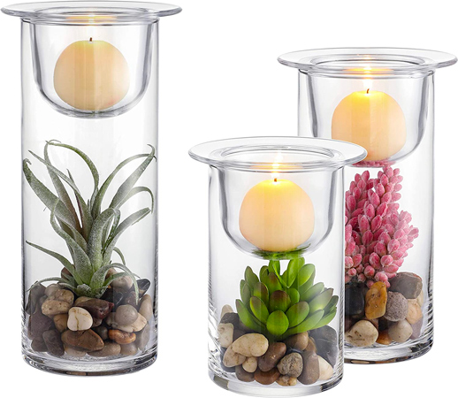 Succulent Candle Holders