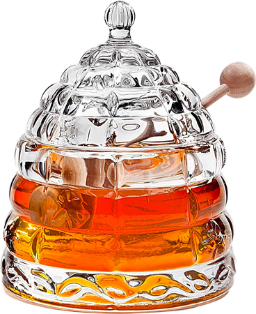 Crystal Honey Pot
