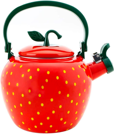 Enamel Whistling Teapot