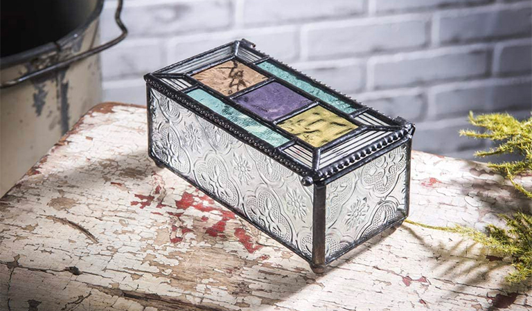 Glass Trinket Box