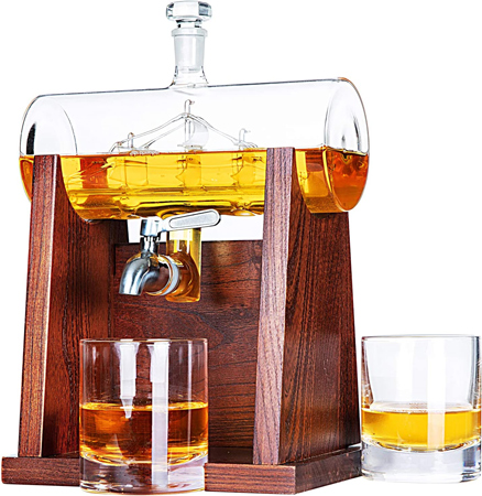 Sculptural Whiskey Decanter