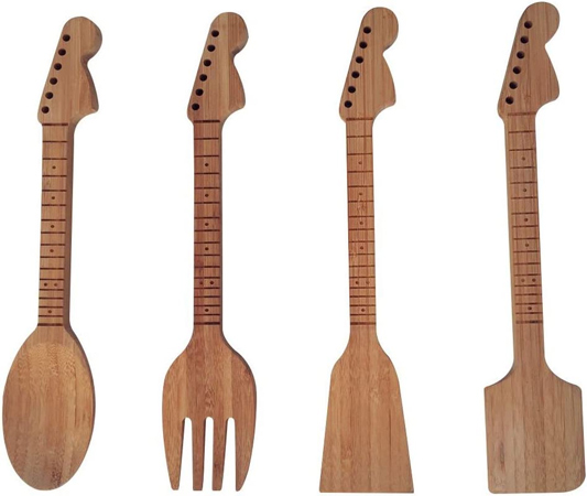 Guitar Bamboo Spoons