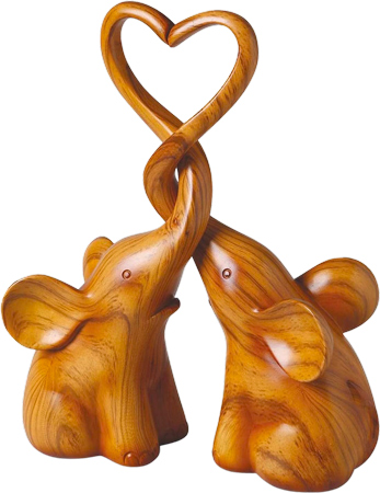 Entwined Elephant Sculpture