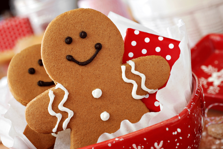 Gingerbread decorated and ready to be given as a Christmas gift