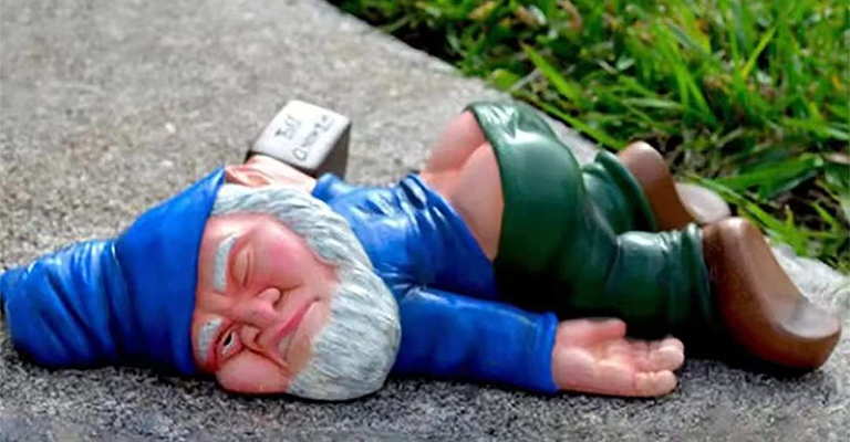 Intoxicated Garden Gnome